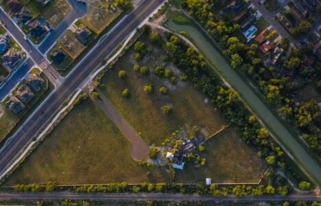 Bird's eye view of residential properties