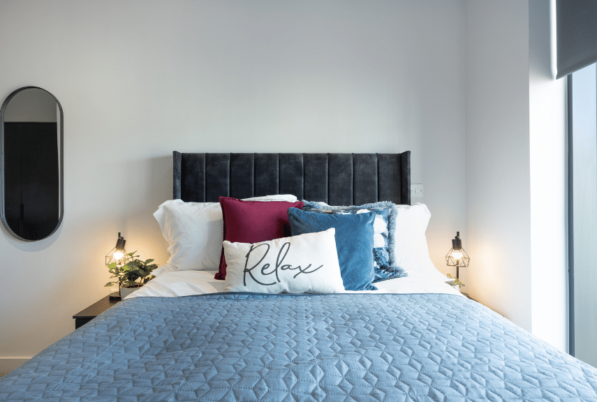 Miller's Place interior bedroom of completed development